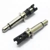 3.5mm mono 6.0mm Tray 24.5L nickel plated black plastic male Audio Plug Jack Connector