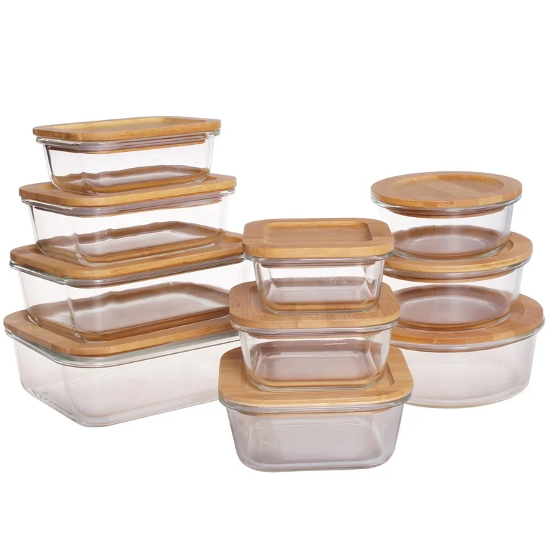 New Design Borosilicate Glass Food Storage Container With Airtight