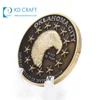 Unique design custom made metal brass stamped elegant american eagle tungsten gold coin