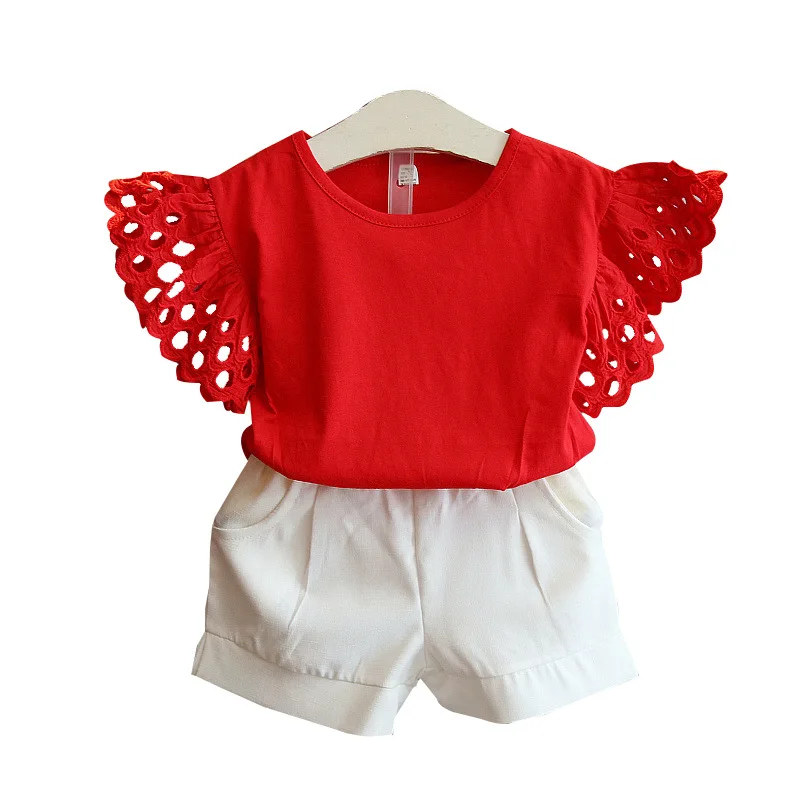 

New fashion personality children clothes girls wholesale kids clothes, Red/yellow
