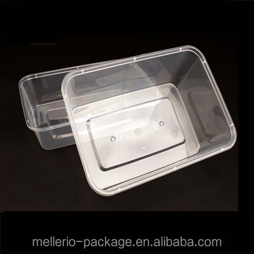 1pc Clear Multi-grid Lunch Box, Simple PET Transparent Lunch Box