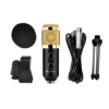Fifine Plug and Play Desktop Condenser Computer Microphone USB Mic for Broadcast Recording K058