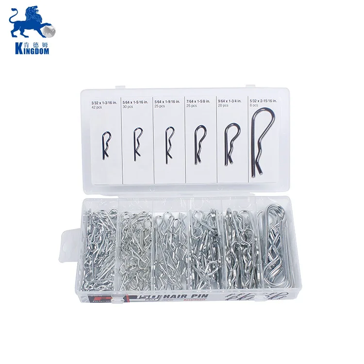 100 Pieces R Cotter Pin Assortment Hitch Pin Clips Fastener Set 