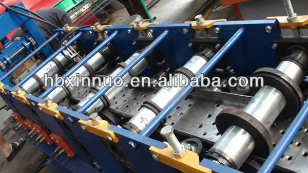 Automatic sheet steel cold plate walk board u scaffolding planks deck roll forming machine