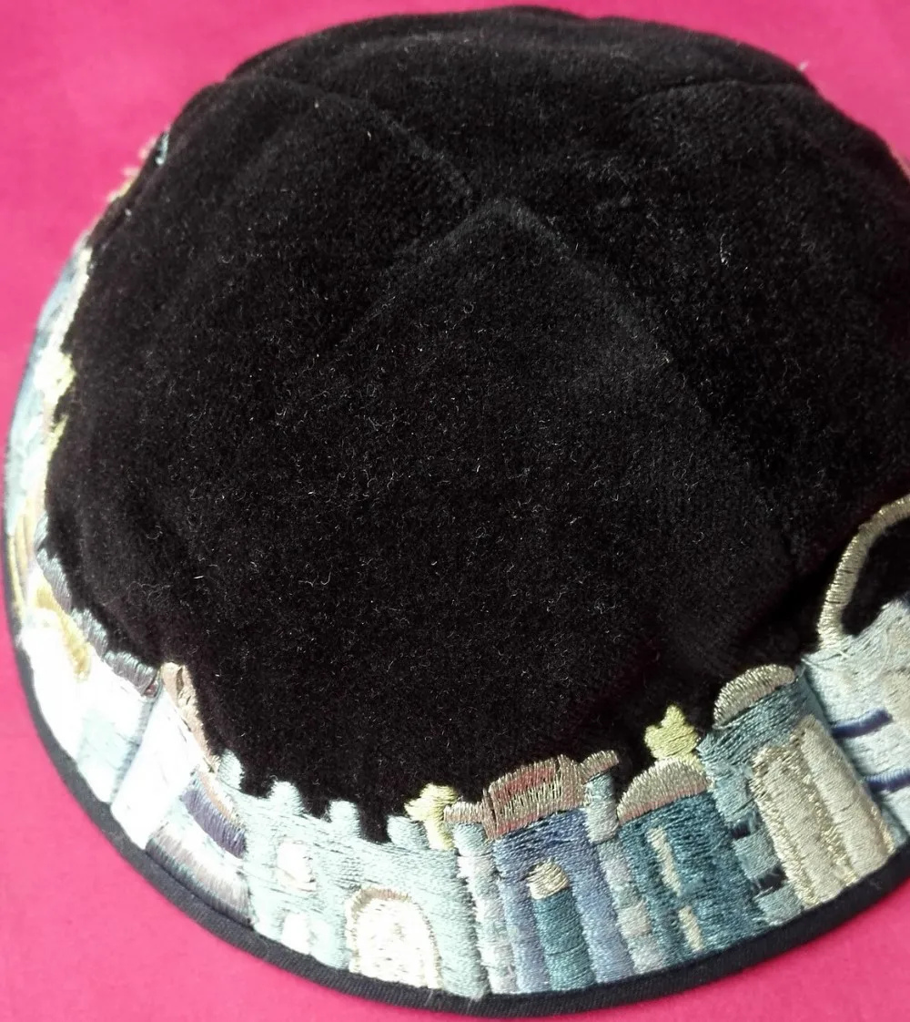 Yair Emanuel Velvet Jewish Kippah Kippot,Yarmulka,Kippa Judaica