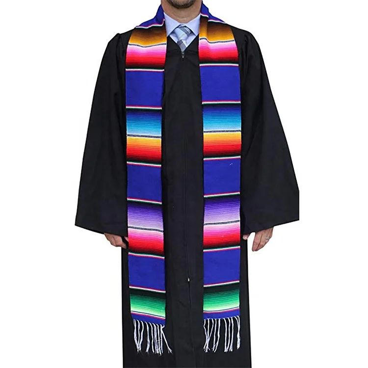 

2019 slap-up sublimation printing graduation scarf, Customer's request balck