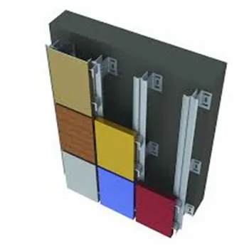 Ukuran 3 Mm Acp  Pe Lapisan Aluminium Composite Panel Untuk 