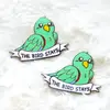 custom small size birds lapel pins hard enamel logo manufacturer no minimum