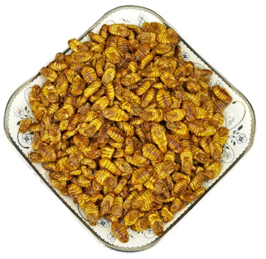 

Can Yong Pure dried silkworm chrysalis pupa for pets food, Brown powder