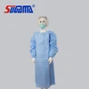 High quality disposable knitted/elastic cuff surgical gown disposable medical gown