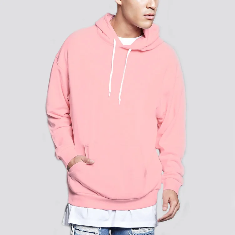 long pink hoodie