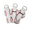 factory price oem service softball baseball neoprene Chapstick keychain