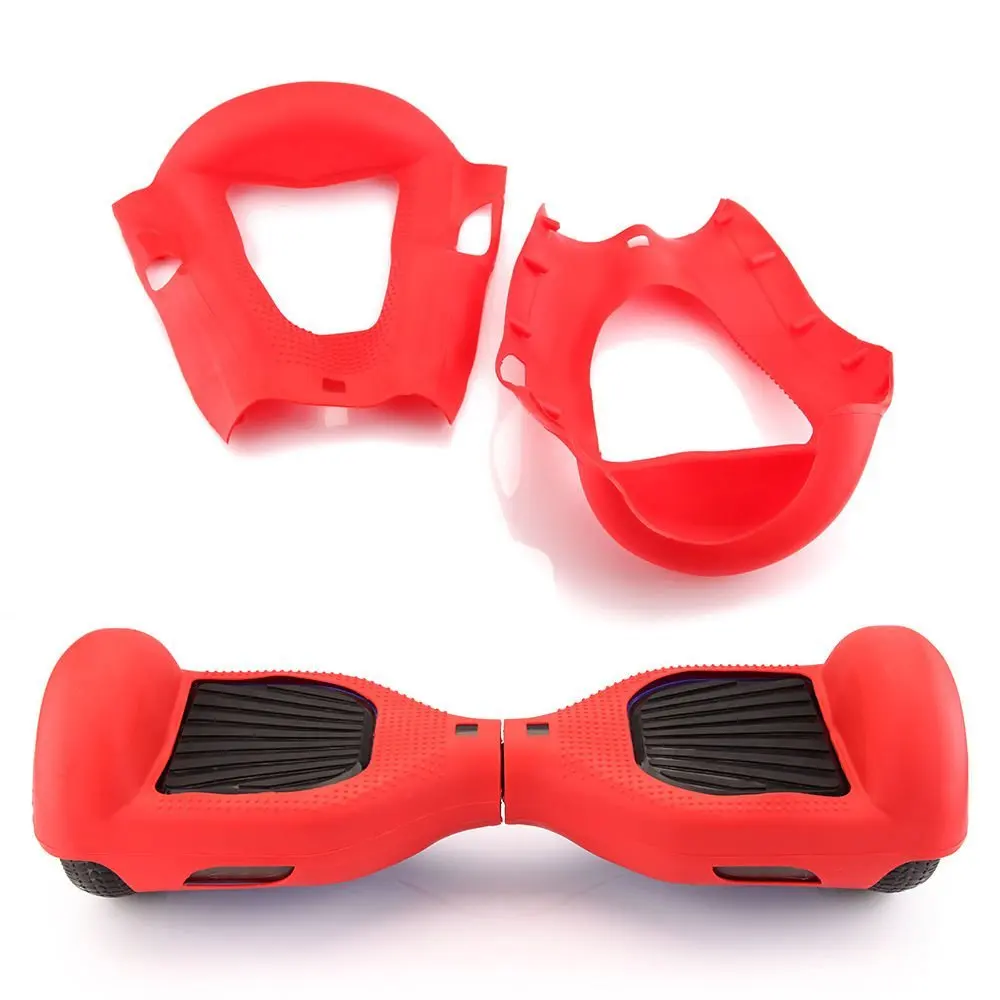 Scooters Equipment Silicone Case Cover For 6.5" 2 Wheels Smart Self Balancing Scooter Hoverboard scooter wheels 6.5" models scooter wheels Red