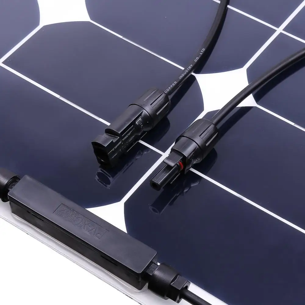 Placa solar amorfa flexível Frameless painel solar flexível de 100 watts