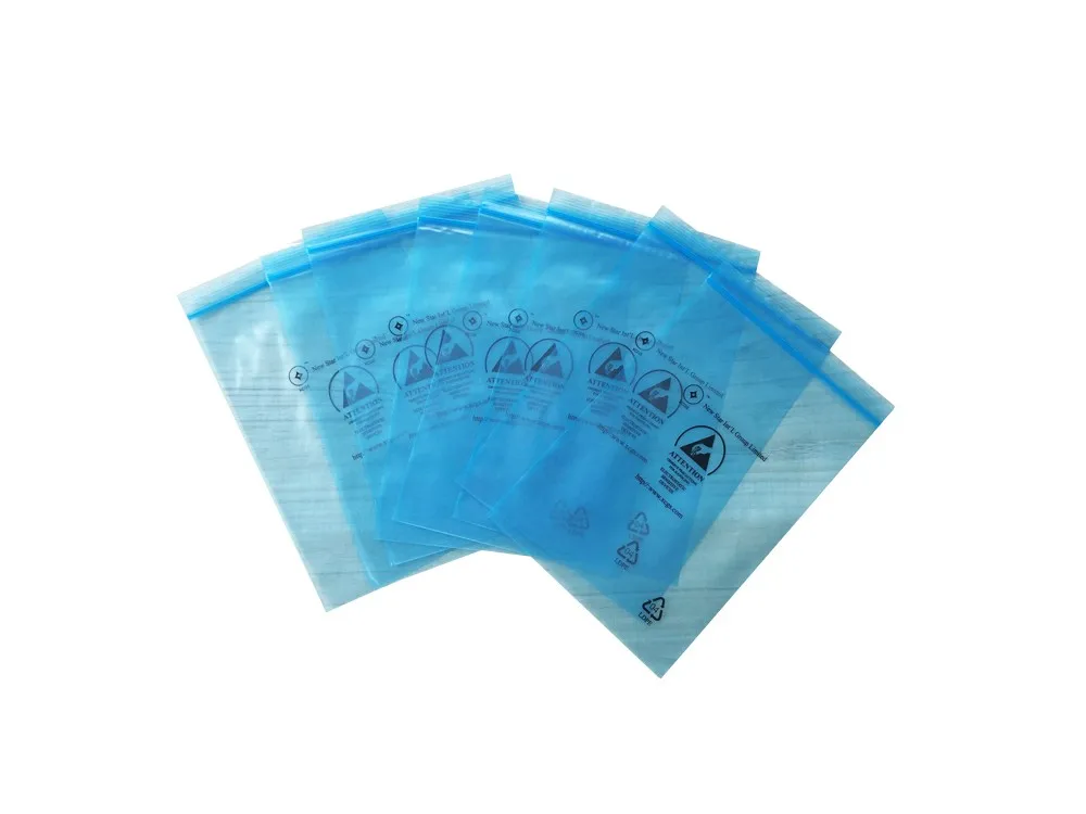 Clear Pe Plastic Bag With Zipper Or Custom Design Colorful Printed Esd ...