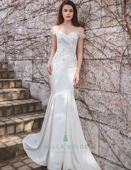 Alibaba China Wedding  Gowns  Wedding  Dress  Fish Tail Bridal  