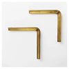 Custom Design High-end Quality Polishing Plating Brushing Brass Wall Mounting Shelf Bracket