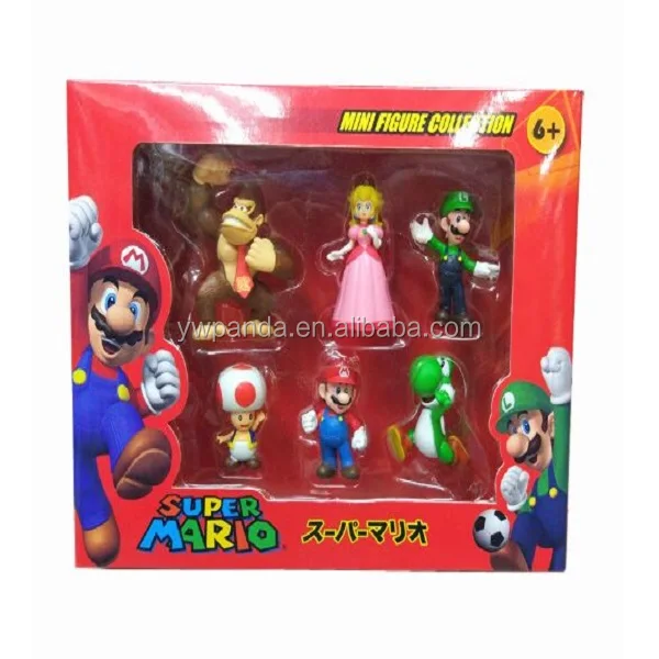 6/1 X Super Mario Bros Spiel Actionfigur Kuchen Topper Puppe Set Junge Mädchen 