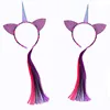 Latest Cat Ear Unicorn Headband Accessories Fancy Unicorn Headbands for Girls Braiding Hair Princess Flower Hair Hoop