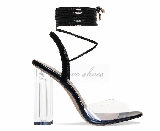 womens clear heels sandals