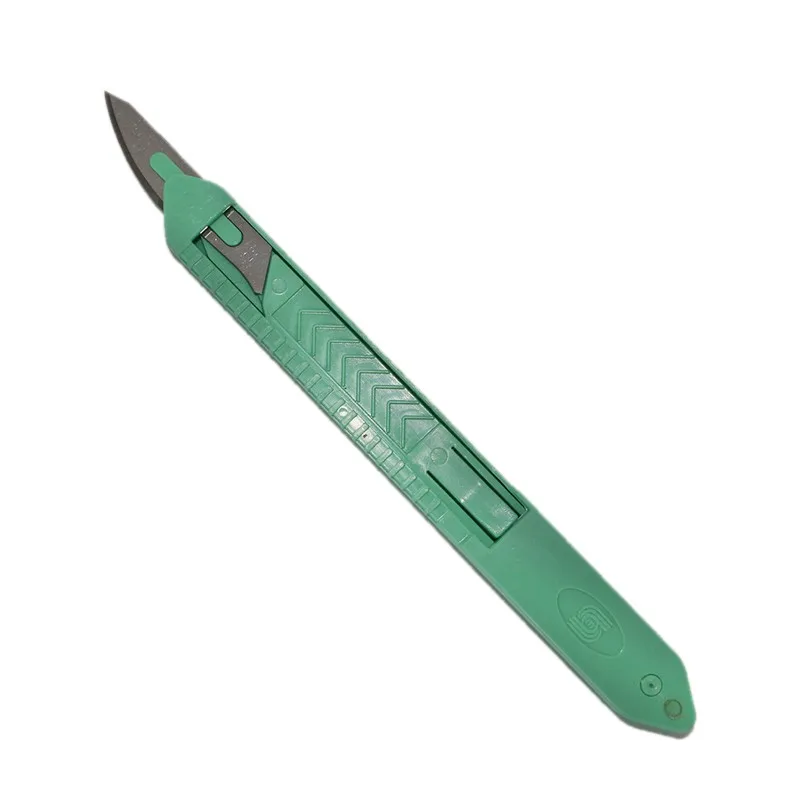 NO.23 Collipasible Medical Plastic Handle Spring Scalpel (10)
