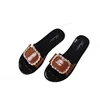 Woman Sandal New Design Wholesale Square Ring Lady Soft Sole Shoe Upper Injectio Pvc Slipper Flat Pcu Shoes