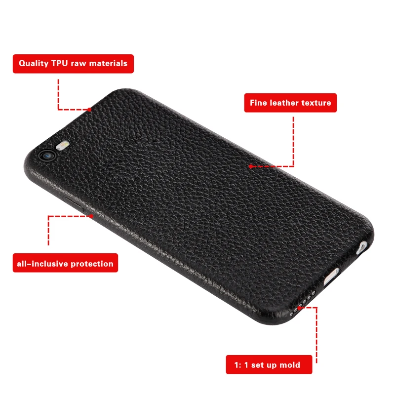 
Best quality tpu litchi grain mobile back cover for iphone 6 case we accepting dropship 