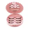 Acrylic Cute Bow False Eyelash Storage Box Makeup Cosmetic Mirror Case Organizer