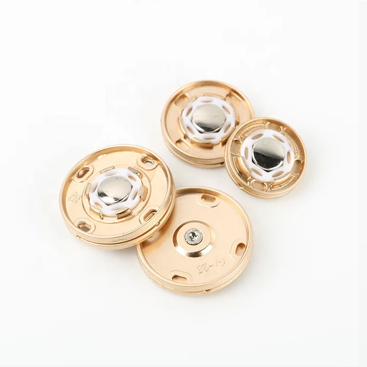 

Metal sewing Stud Invisible Snap fastener button, Plating