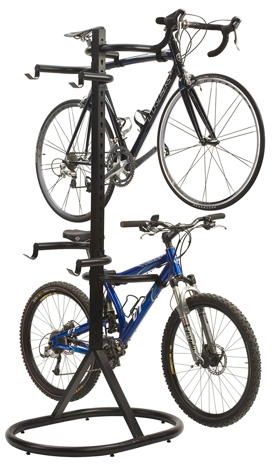 metal black floor bike rack
