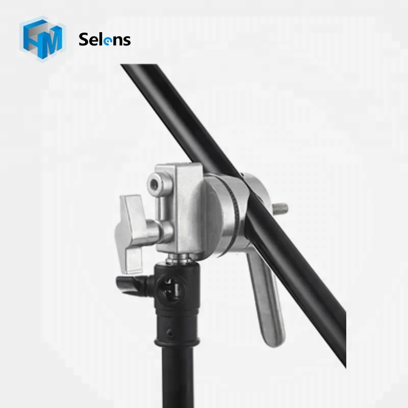 

Selens Photography Single Swiveling Grip Head Bracket Clamp For Photo Studio Arm Reflector Holder, Silver