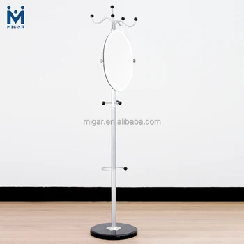 Floor Standing Coat Rack Custom Floor Standing Coat Rack With Mirrorsix Coat Hooksmarble Base Floor Standing Coat Rack Custom Floor Standing Coat Rack With Mirrorsix Coat Hooksmarble Base