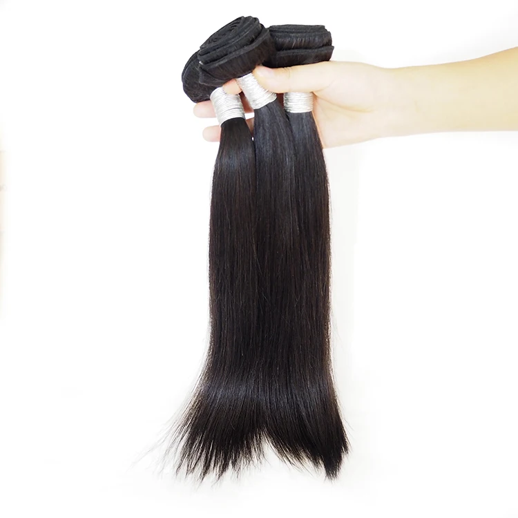 

Drop shipping No Tangle No shedding 7A 8A 9A 100% raw hair bundles, Natural black