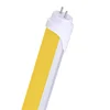 plug and play 4ft 1200mm T8 led tube with yellow cover electronic ballast compatible 1.2m