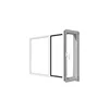 Double panel single open safe aluminum casement window