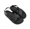 fashion women slippers sandal for women's flat plastic cross upper sandals summer beach