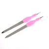 Nail Art for Plastic handle Double Side custom metal nail file personalized nail file