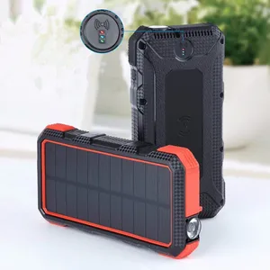 20000 mAh Solar Power Bank 10W Wireless Charging