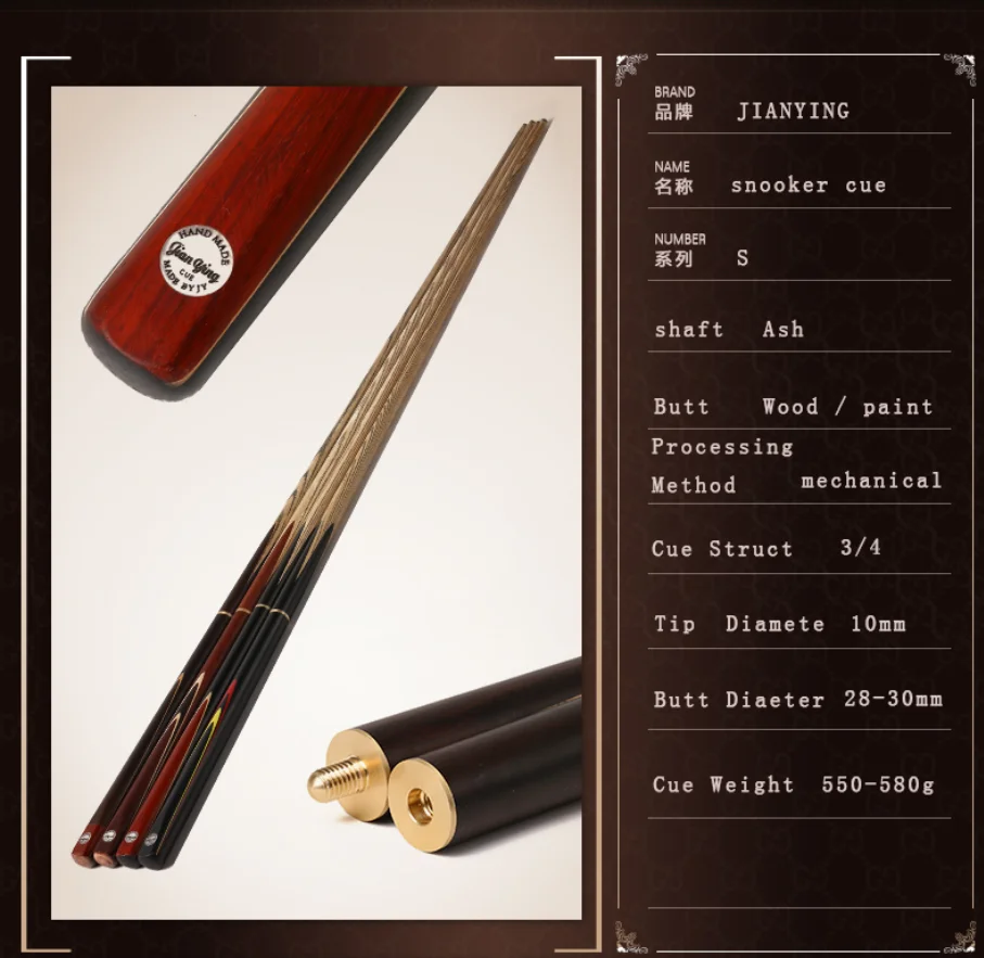 High Quality Price Low Classic Sport Solid Wood Natural Slate Snooker