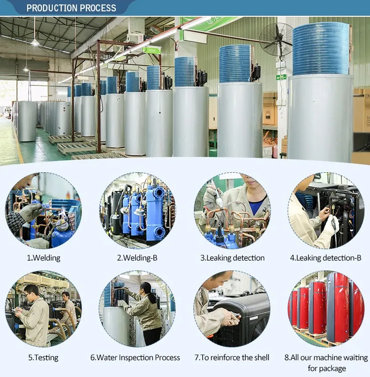 R152a R134a Refrigerant Commercial Use High Temperature 80c Heat Pump