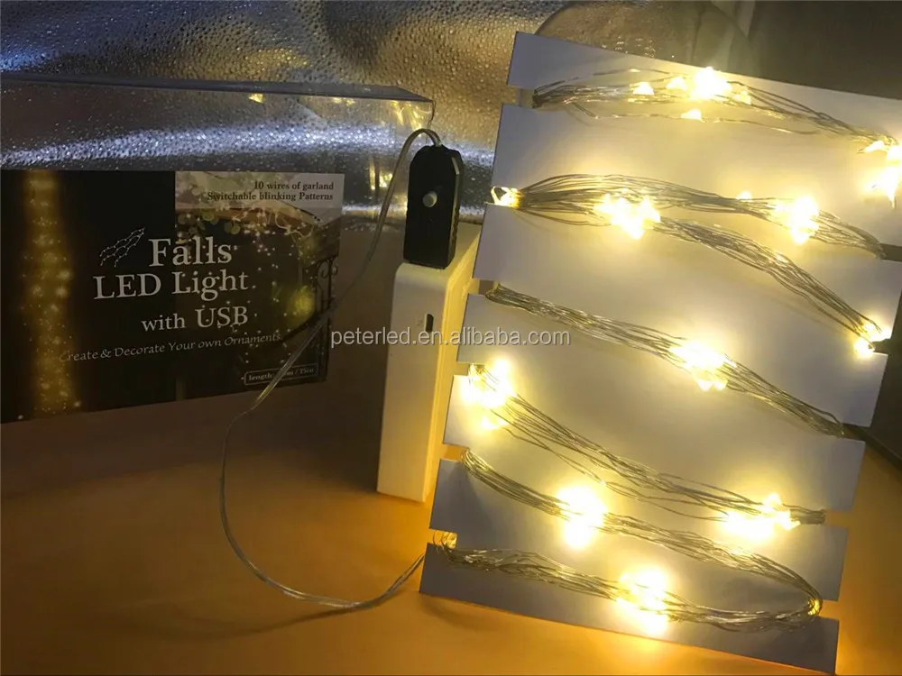 Usb Led String Light Warm White 10m 100led Christmas Decoration Led Fairy Copper Wire Light With