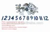 plastic numerals sticker numbers sticker number stickers numeral clock face numbers clock dial numerals wall clock parts