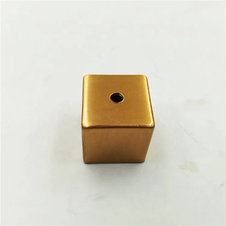 Brass furniture leg Square caps ferrules metal tips for Table TLS-47