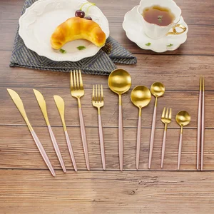 Best Selling Eco Friendly Restaurant Stainless Steel Wedding Gold Flatware Set