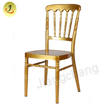 Aluminum Gold Wedding Chiavari Napoleon Chair Jc N64 View Gold Wedding Napoleon Chair Jiangchang Product Details From Foshan Jiangchang Furniture