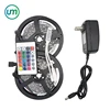 IP20 RGB 10M LED Strip Light 5050 SMD Flexible DC 12V Led Rope +24keys Mini Controller + 12V 3A Power Plug