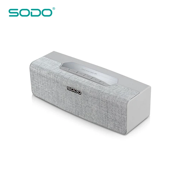 

SODO L2 Fabric Deep Base Customize Logo Wireless Bluetooth Speaker, Black;red;gold;silver