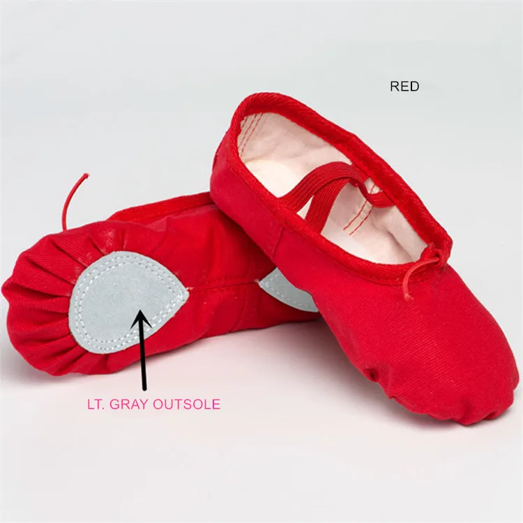 Kids Girls Dance Shoe Red Ballet shoes 