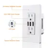 USA power socket with usb control electric Charger USB 3.6A Tamper Resistant Duplex Receptacle usb outlet UL FCC approved