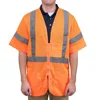 Orange Hi Vis Safety Vest - Great for crossing guards, airport luggage handlers, and surveyors